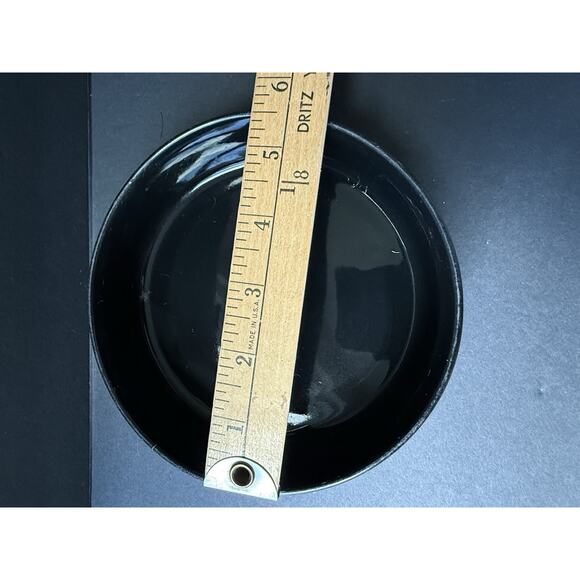 Museum Of Fine Arts Japanese Trinket Box Handpainted Black Gold Asian Porcelain - Picture 5 of 7